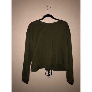 Green Sweater w/ Back-Tie